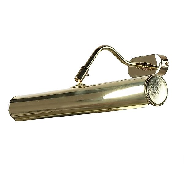 Licht-Erlebnisse Bilderleuchte Echt-Messing E14 40 cm Breit In Messing 2-Fl günstig online kaufen