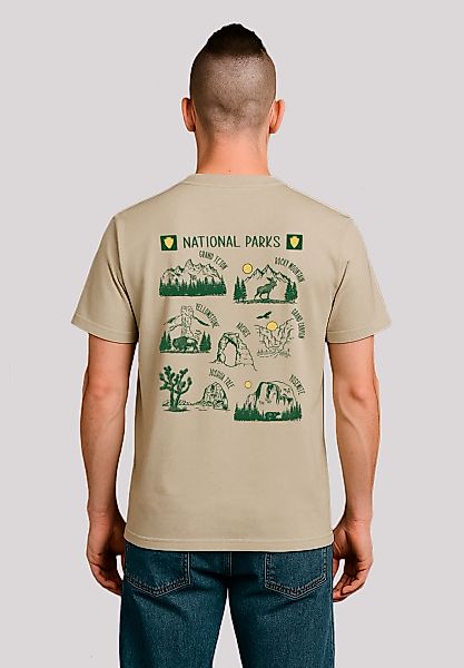 F4NT4STIC T-Shirt "US National Parks Montage", Premium Qualität günstig online kaufen