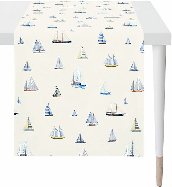 APELT Tischläufer "3911 OUTDOOR, Sommerdeko, Sommer" mit Schiff-Motiv im Di günstig online kaufen