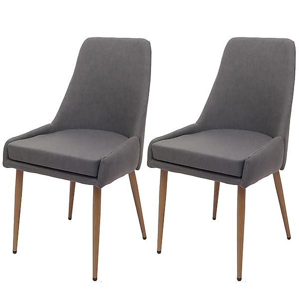 MCW Esszimmerstuhl O27 2er-Set Dunkelgrau günstig online kaufen
