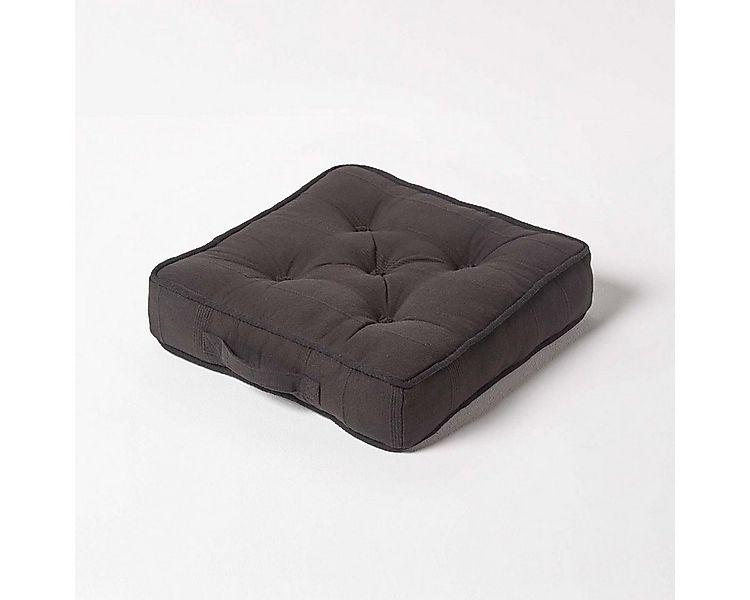 Homescapes Bodenkissen Sitzkissen Stuhlkissen Rajput schwarz günstig online kaufen