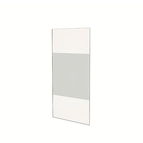 Duschparadies 77x 200cm Walk-in Duschwand 8mm NANO ESG-Glas Dusche Satinier günstig online kaufen