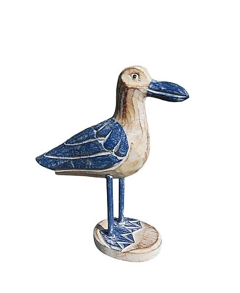 Deko-Impression Dekofigur Möwe auf Fuss Holz günstig online kaufen