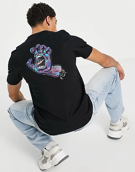 Santa Cruz – Growth – T-Shirt in Schwarz mit Hand-Print günstig online kaufen