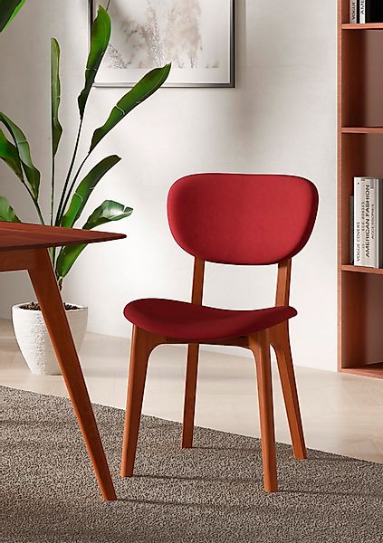 INOSIGN Stuhl »COZY Made in Italy« (Set) 2 Stk.Gestell in Buche, Kirsch- od günstig online kaufen