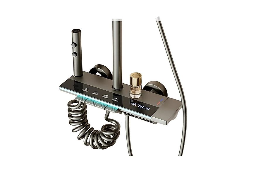 LuxaSteel Duscharmatur Duschsystem mit LED Display & Thermostat – Regendusc günstig online kaufen