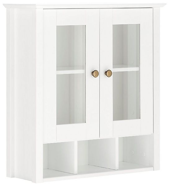 Home affaire Hängeschrank Vili Badezimmerschrank, mit Glastüren, Breite 60 günstig online kaufen