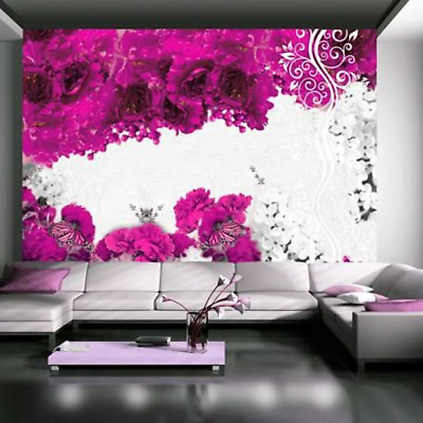 artgeist Fototapete Colors of spring: fuchsia mehrfarbig Gr. 350 x 245 günstig online kaufen