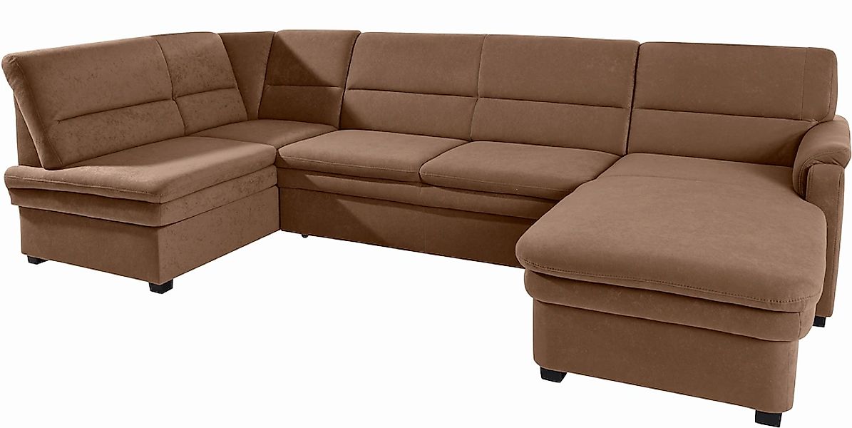 sit&more Wohnlandschaft »Pisa U-Form«, mit Federkern, wahlweise mit Bettfun günstig online kaufen