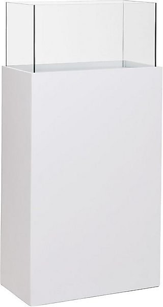 VIVANNO Bodenwindlicht Alu-Verbund CANDELA XL Rechteckig - Weiß Matt (1 St) günstig online kaufen