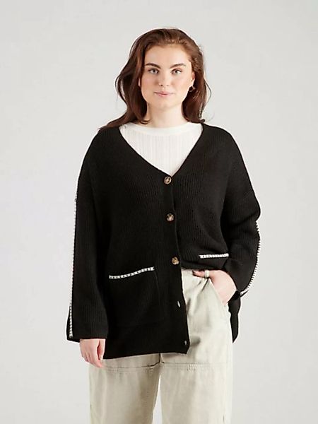 Vero Moda Curve Strickjacke VMCZORA (1-tlg) Seitenstreifen günstig online kaufen