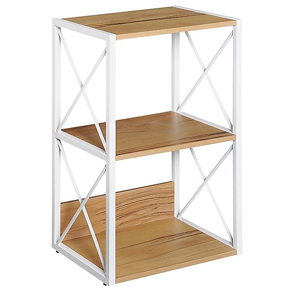 HOMCOM Regal für Wohnzimmer, Küche, Badezimmer 3 Regale platzsparend Holz 4 günstig online kaufen