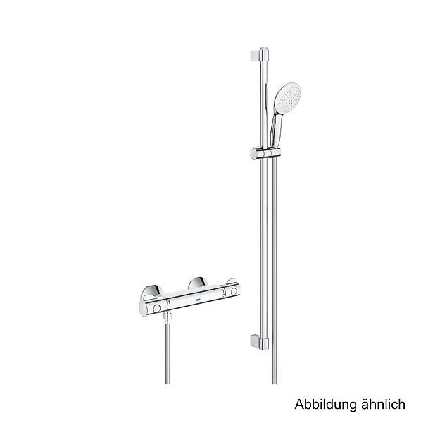 Grohe Badarmatur GROHE Grohtherm 800 THM-Brausebatt. mit Brausegarnitur 900 günstig online kaufen
