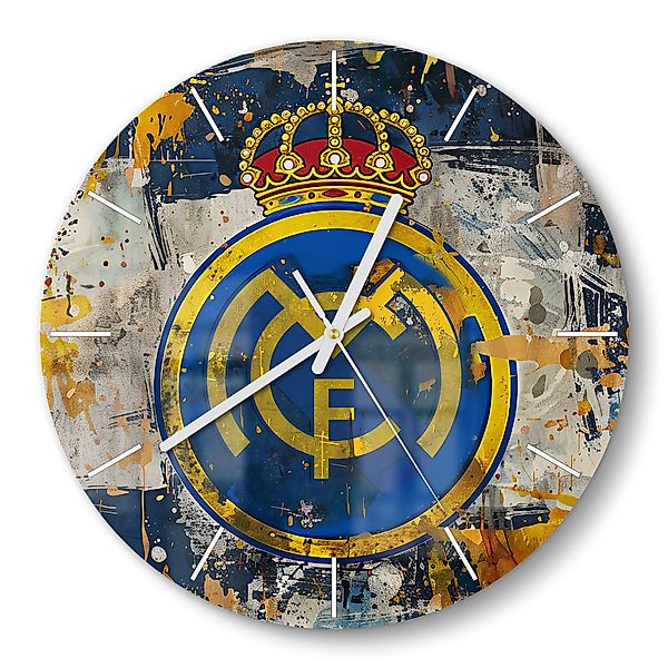 DEQORI Wanduhr 'Wappen Real Madrid' (Glas günstig online kaufen