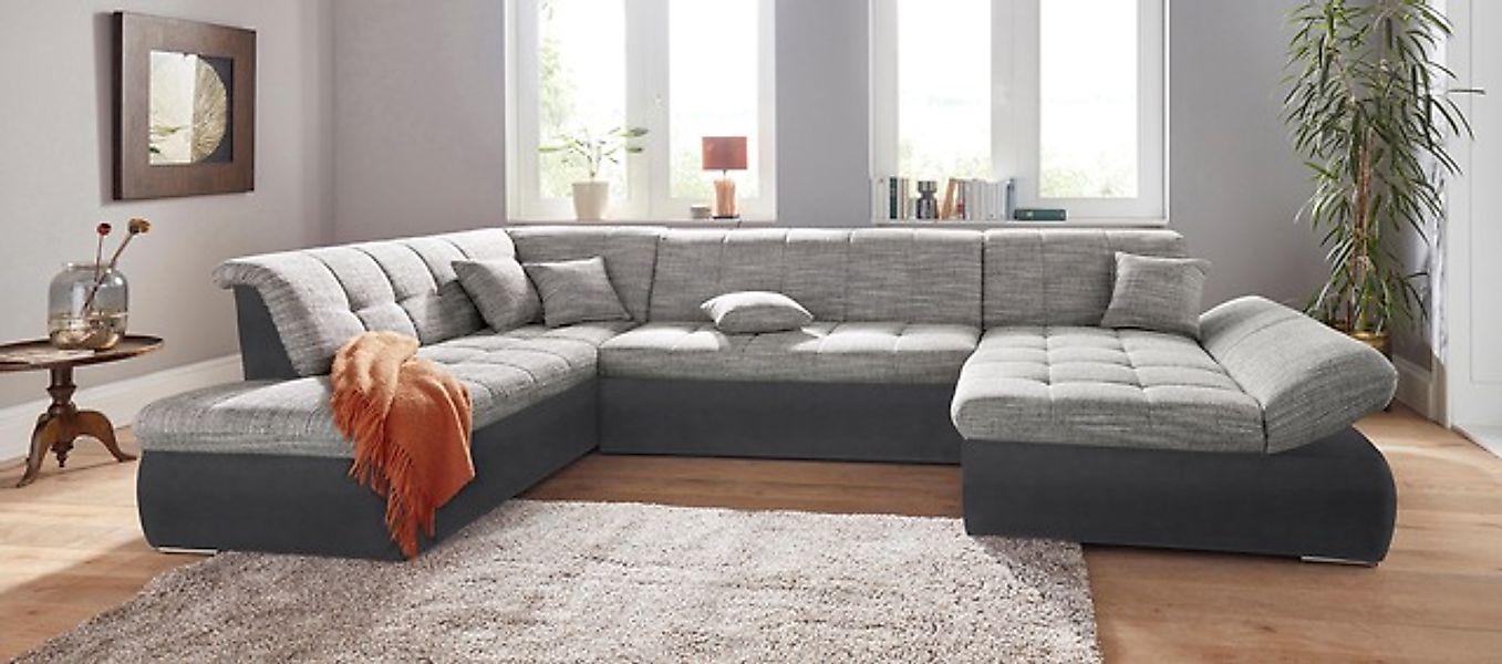 DOMO collection Wohnlandschaft »PB Moric wahlweise mit Bettfunktion und Arm günstig online kaufen