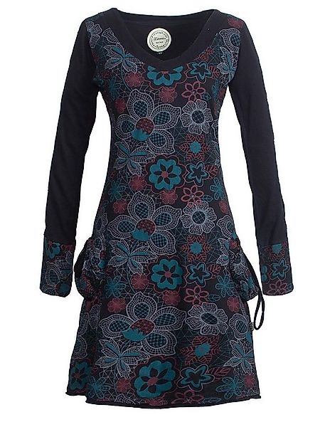 Vishes Midikleid Mit Floralen Blümchen Bedrucktes Langarm Kleid Elfen, Hipp günstig online kaufen