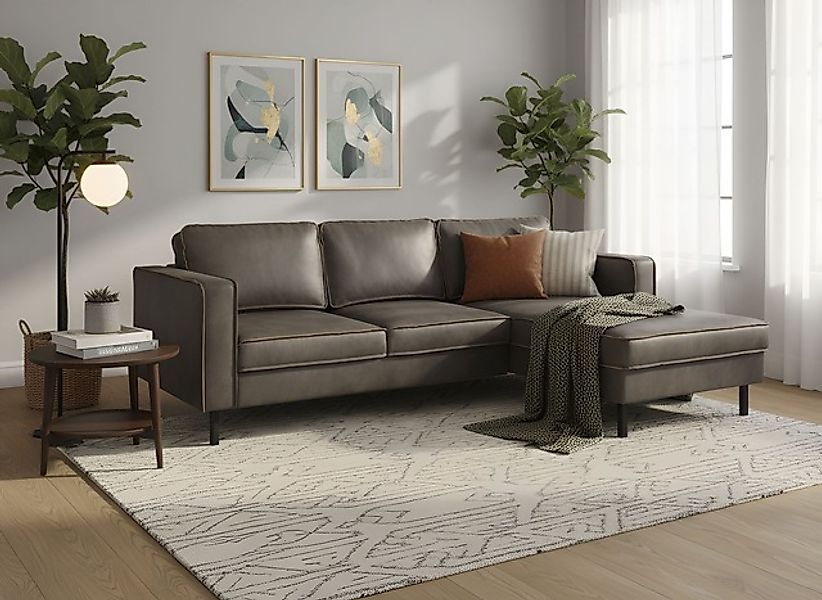 Home affaire Ecksofa »Watkins, wahlweise mit Schlaffunktion/Bettkasten, mod günstig online kaufen