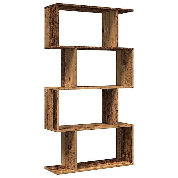 vidaXL Bücherregal Raumteiler-Bücherregal 4 Böden Altholz-Optik günstig online kaufen