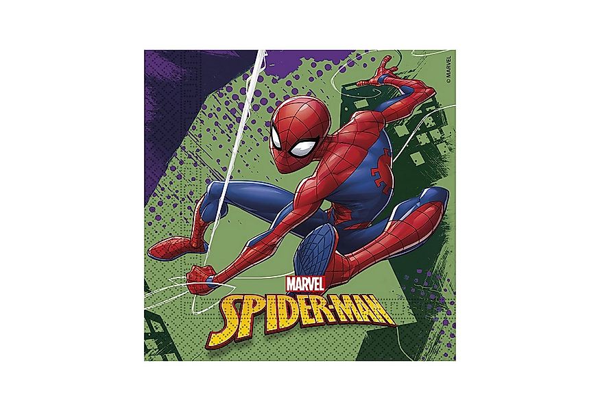 Procos Hängedekoration Servietten Spiderman 20Stk./33cm günstig online kaufen