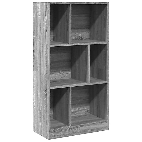 vidaXL Bücherregal Grau Sonoma 57x28,5x107,5 cm Holzwerkstoff 848008 günstig online kaufen