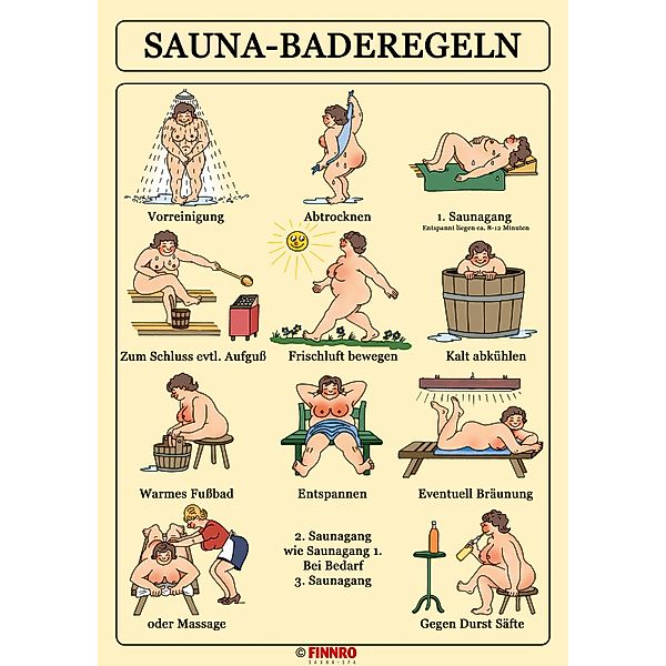 Eilo Sauna-Baderegeltafel - Damen günstig online kaufen