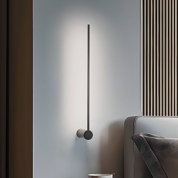 LED-Wandleuchte Arm M, 65 cm hoch, schwarz, Metall günstig online kaufen