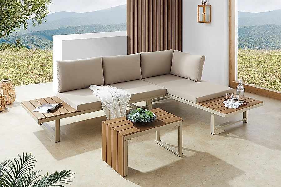 riess-ambiente Sitzgruppe IBIZA MODULAR LOUNGE 250cm champagner greige / na günstig online kaufen