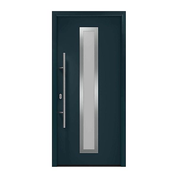 EcoStar Haustür Isopro IP 700S Anthrazitgrau 110 cm x 210 cm DIN L günstig online kaufen