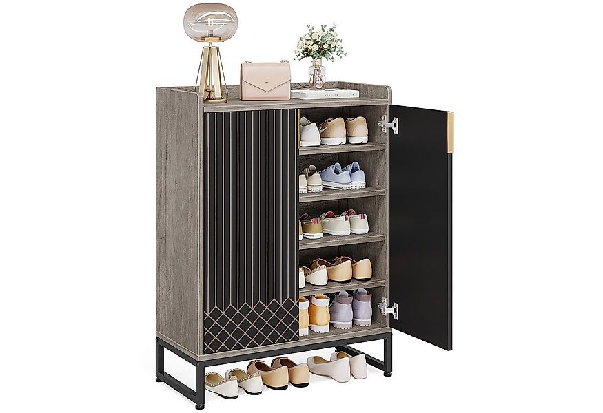 Tribesigns Schuhschrank Schuhschrank mit 2 Türen, Schuhregal Schuhkommode f günstig online kaufen