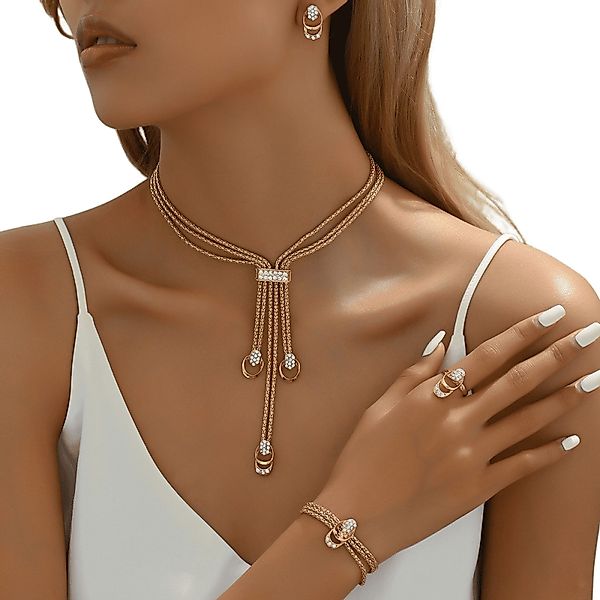 YRIIOMO Schmuckset mit Gravur Elegantes Schmuckset günstig online kaufen