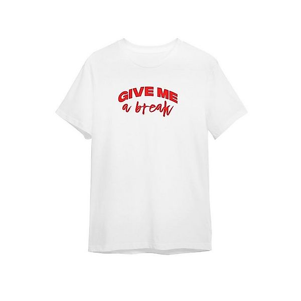 Novux T-Shirt Give me a break Herren Tshirt Farbe Weiß günstig online kaufen