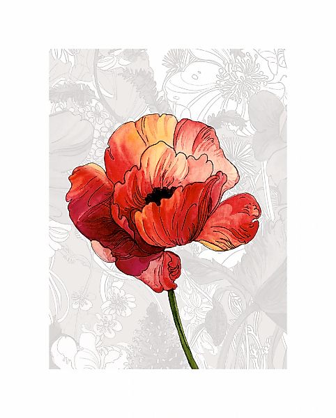 Komar Bild "Amora" Natur 1 Stk. tlg. Wandbild zur Dekoration - ohne Rahmen günstig online kaufen