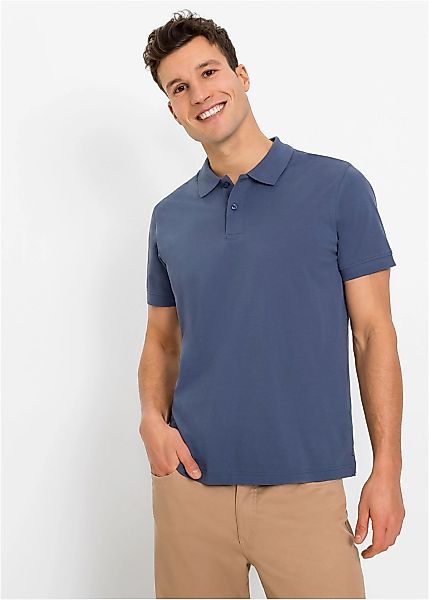 bonprix Poloshirt "Piqué-Poloshirt aus reiner Baumwolle" 1 Regular Fit, Kur günstig online kaufen