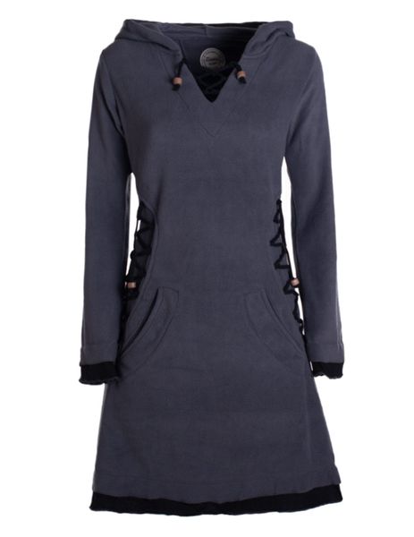 Vishes Zipfelkleid Extra warmes Damen Elfenkleid günstig online kaufen