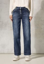 Cecil Loose-fit-Jeans mit Knopfleiste günstig online kaufen