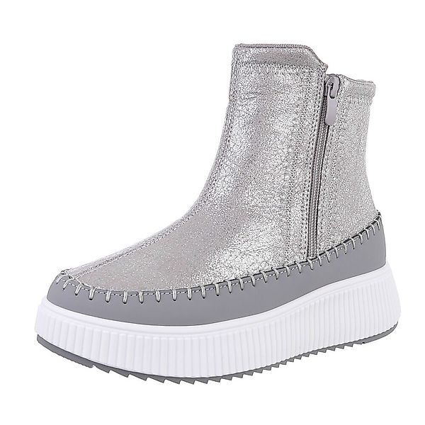 Ital-Design Damen Freizeit Plateaustiefelette (87214651) Flach günstig online kaufen