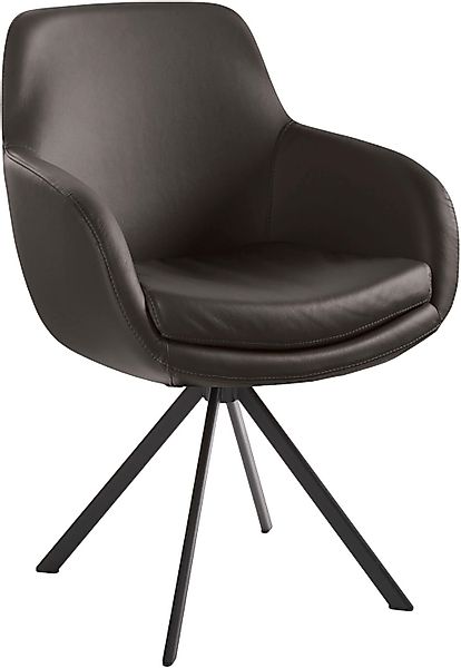 Musterring Esszimmerstuhl "Tavia", (Set), 2 St., Echtleder, Stativgestell E günstig online kaufen