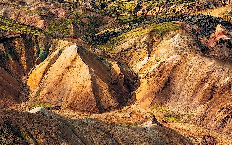 Komar Vliestapete »Digitaldruck Vlies - Shiny Mountains - Größe 400 x 250 c günstig online kaufen