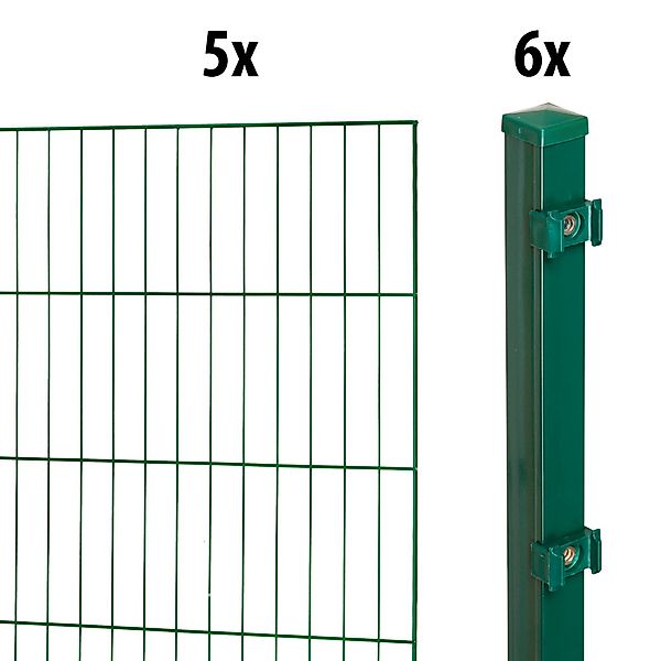 GARDEN 'N' MORE Einstabmattenzaun Standard, (11-St), günstig online kaufen