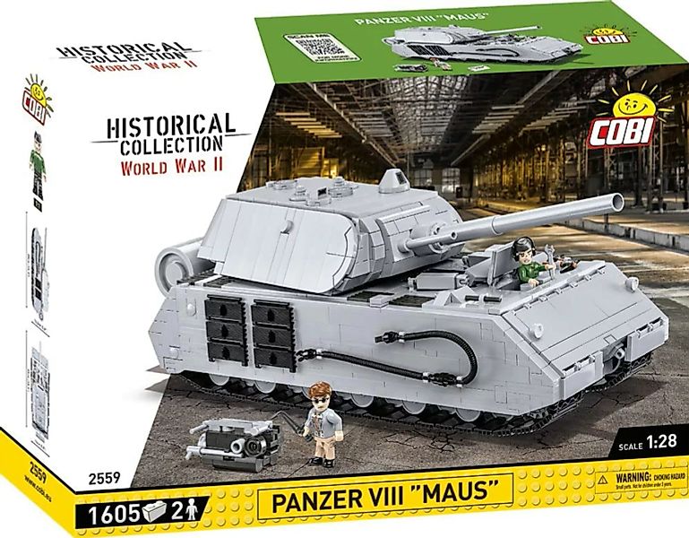 Cobi 2559 - Konstruktionsspielzeug - 1600 Pcs Wwii Panzer Viii Maus 1605 Kl günstig online kaufen