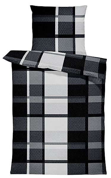 One Home Bettwäsche Modern, Fleece, 2 teilig, Kariert, kuschelig flauschig günstig online kaufen