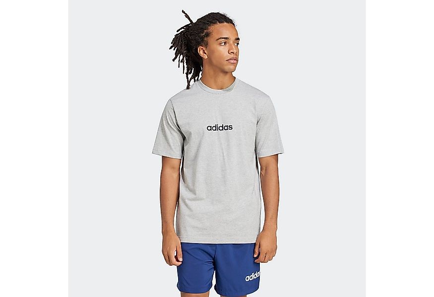 adidas Sportswear T-Shirt ESSENTIALS LINEAR SINGLE JERSEY überschnittene Sc günstig online kaufen