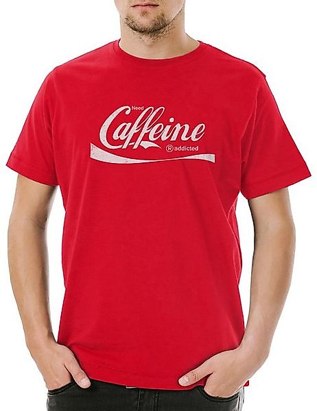 Urban Backwoods Print-Shirt Need Caffeine Herren T-Shirt Cola Kola Love Lie günstig online kaufen