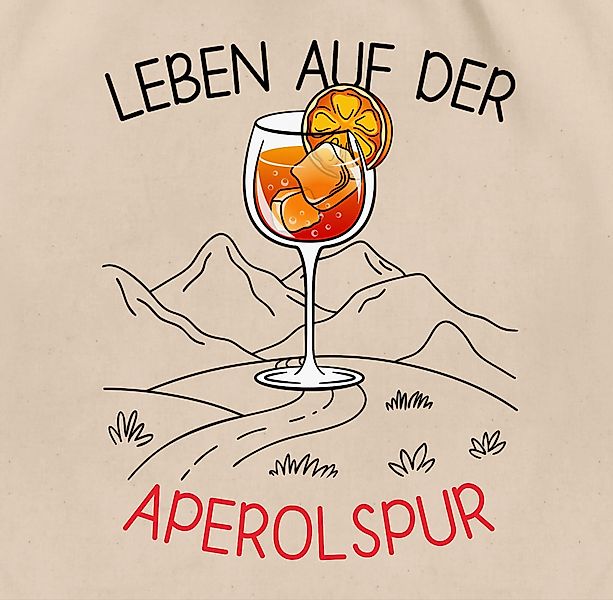 Shirtracer Turnbeutel Leben auf der Aperolspur, günstig online kaufen