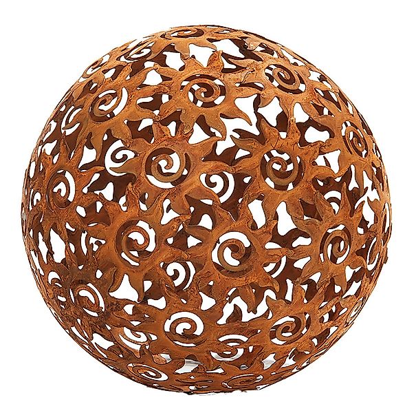 Kobolo Gartenfigur Gartenkugel KULA Rostoptik - günstig online kaufen
