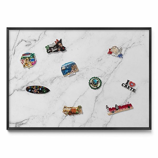Tulup Magnettafel Magnettafel für die Wand Gerahmt Zarter Heller Marmor 100 günstig online kaufen