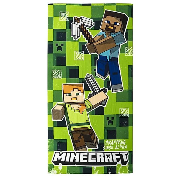 Minecraft Strandtuch MInecraft Gamer Steve Alex günstig online kaufen