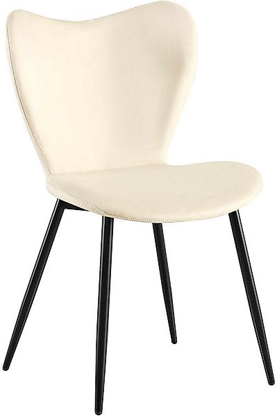 CLP Esszimmerstuhl Maika, mit Rückenlehne, Metallgestell günstig online kaufen