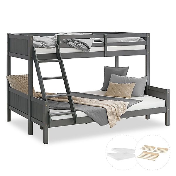 Homestyle4u Etagenbett 90x200 und 140x200 Kinderbett günstig online kaufen