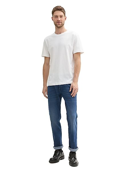 Tom Tailor Herren Jeans MARVIN STRAIGHT - Straight Fit - Blau - Used Dark S günstig online kaufen